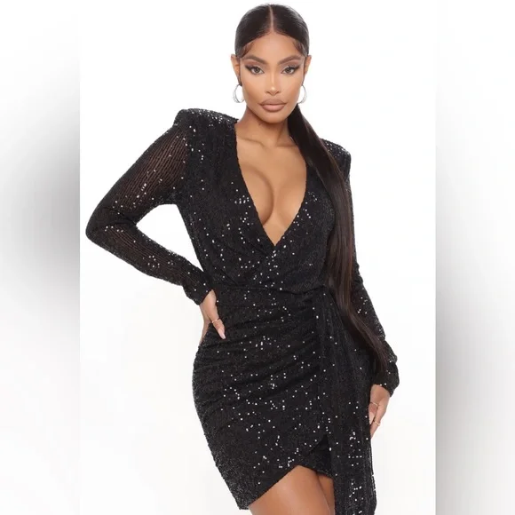 tall black mini dress Alone With You Mini Dress main image 0